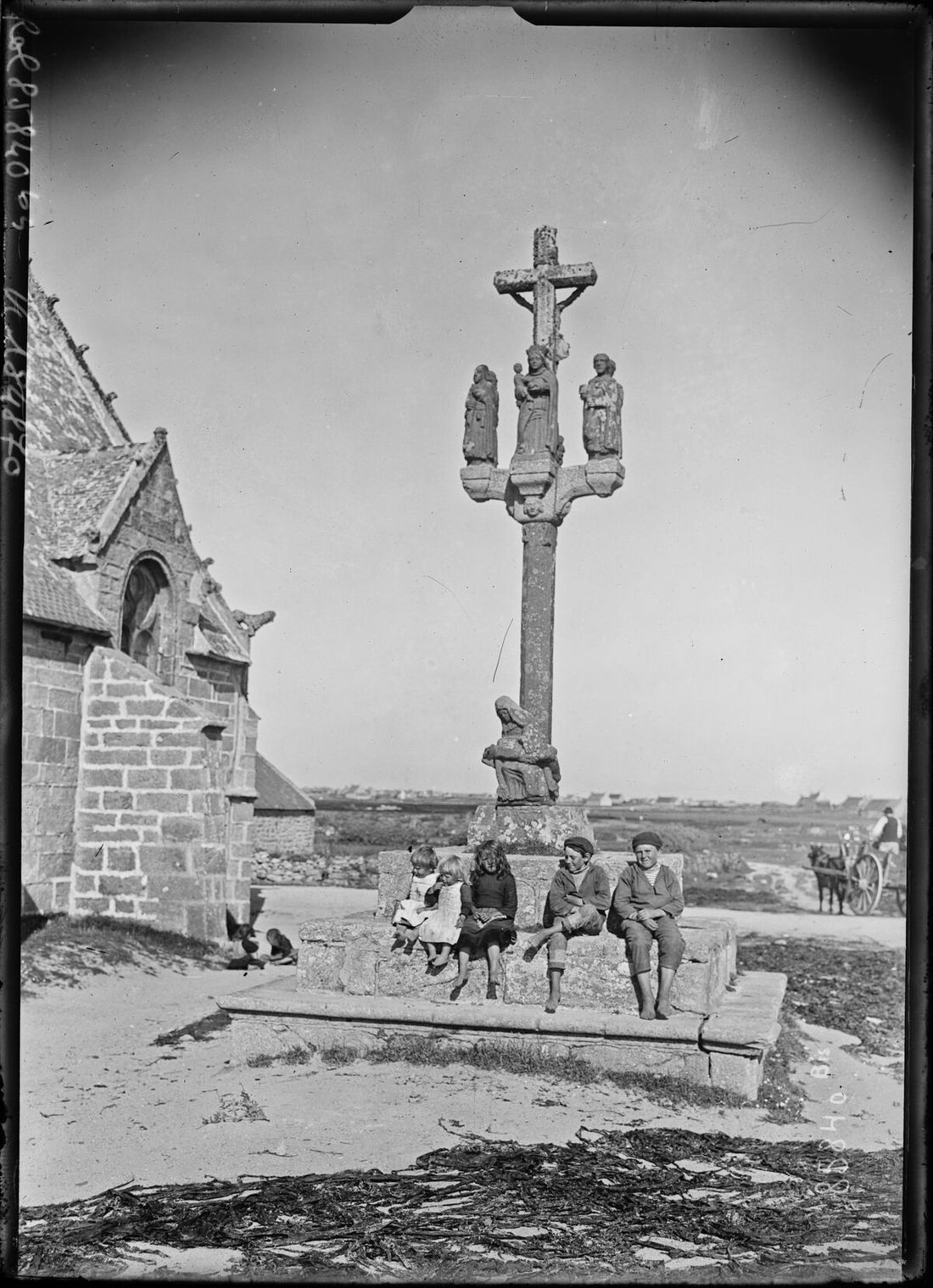 Le calvaire à la pointe de Penmarc'h, en 1923.