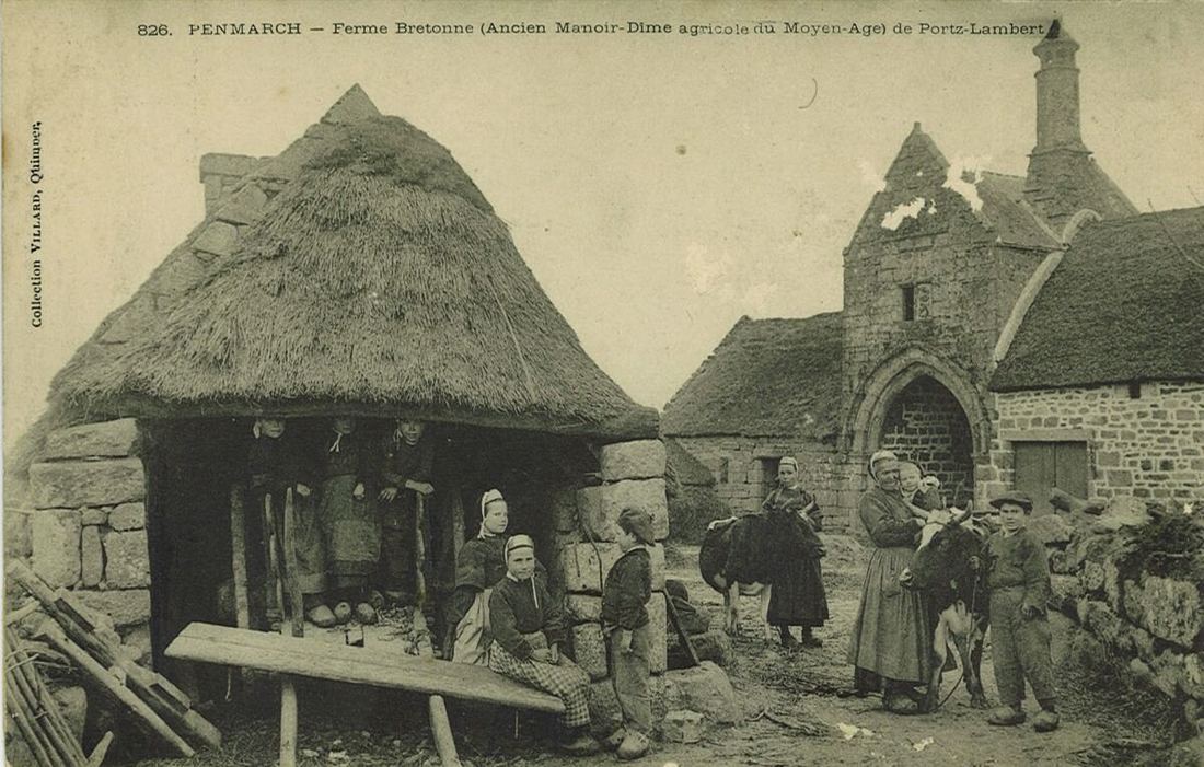 La ferme de Porz-Lambert, ancien manoir-dîme du Moyen Âge.