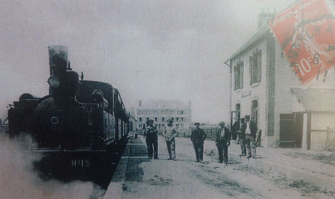 La gare de Saint-Guénolé-Penmarc'h, vers 1920.