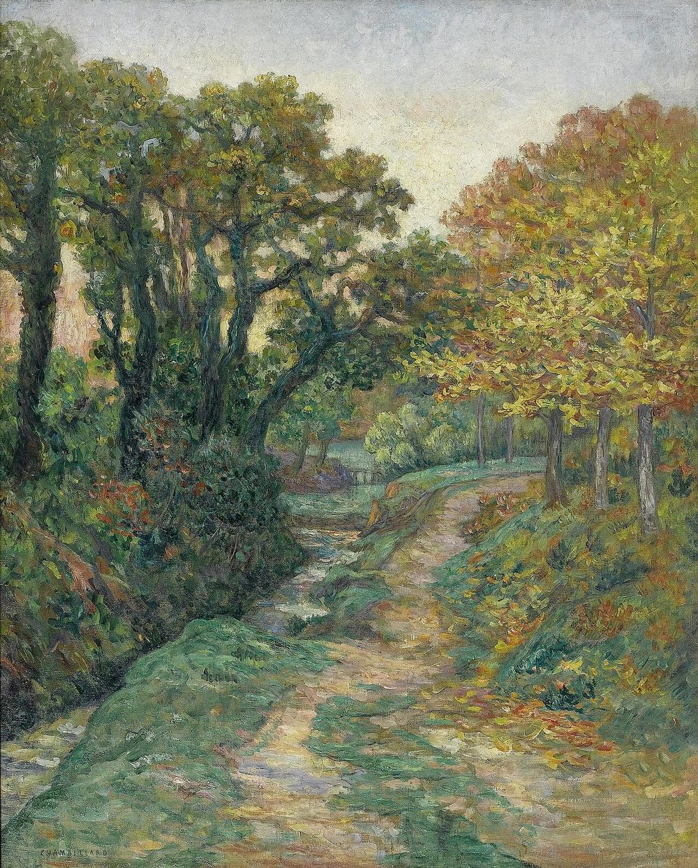 Chemin creux, tableau d'Ernest de Chamaillard